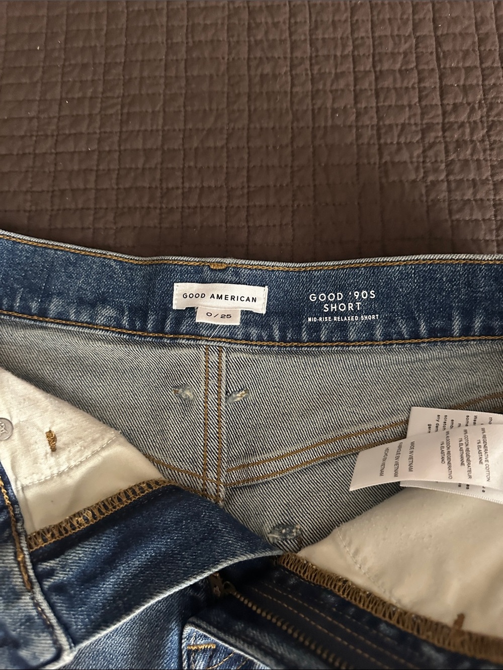 good american Women’s  Denim Shorts size 25 - Picture 3 of 3